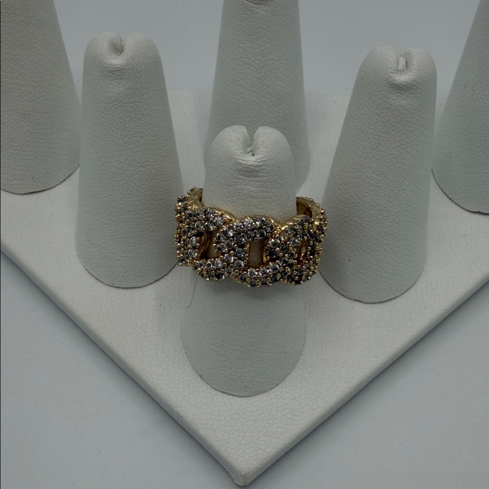 Gold and Silver Women's Chain Link Ring